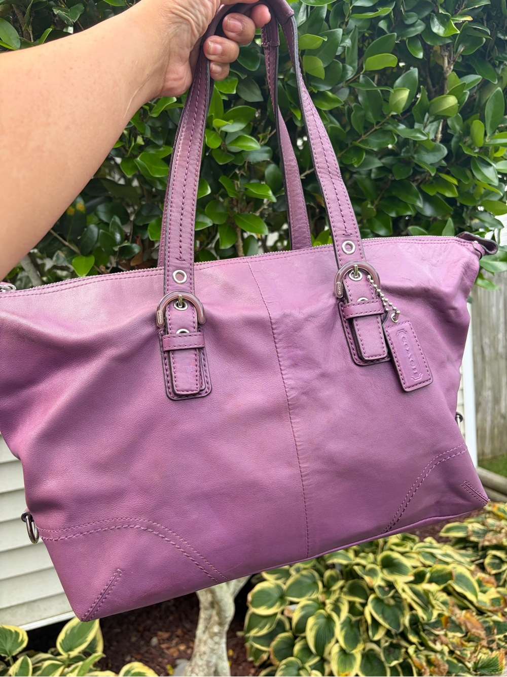 Coach SOHO Satchel Bag Purse Berry Purple F17220